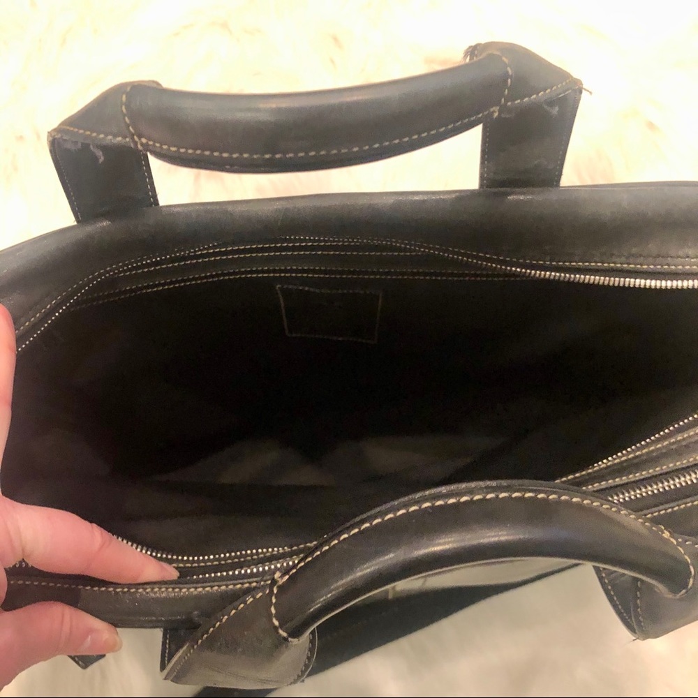 Coach 100% Leather Briefcase/Laptop Bag/Messenger - Picture 4 of 8